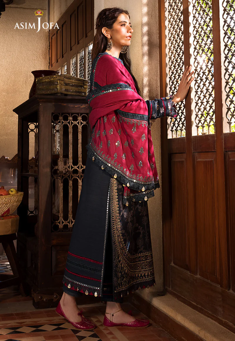 AJK-06 EMBROIDERED COTTON SLUB CROSSHATCH 3 PCS - Image 5