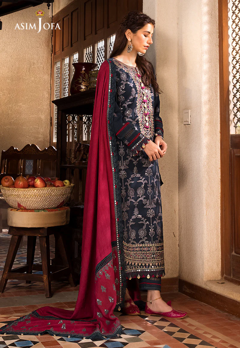 AJK-06 EMBROIDERED COTTON SLUB CROSSHATCH 3 PCS - Image 6