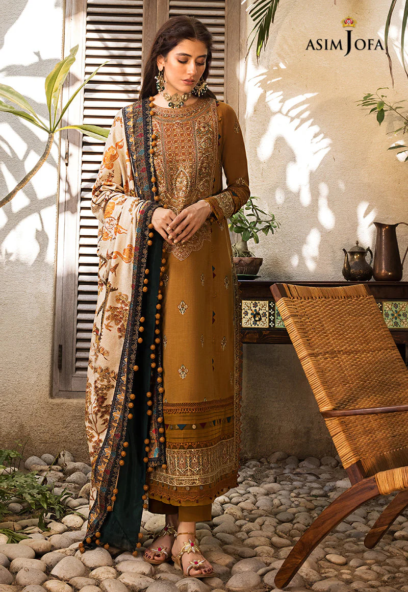 AJK-07 EMBROIDERED COTTON SLUB CROSSHATCH 3 PCS - Image 2