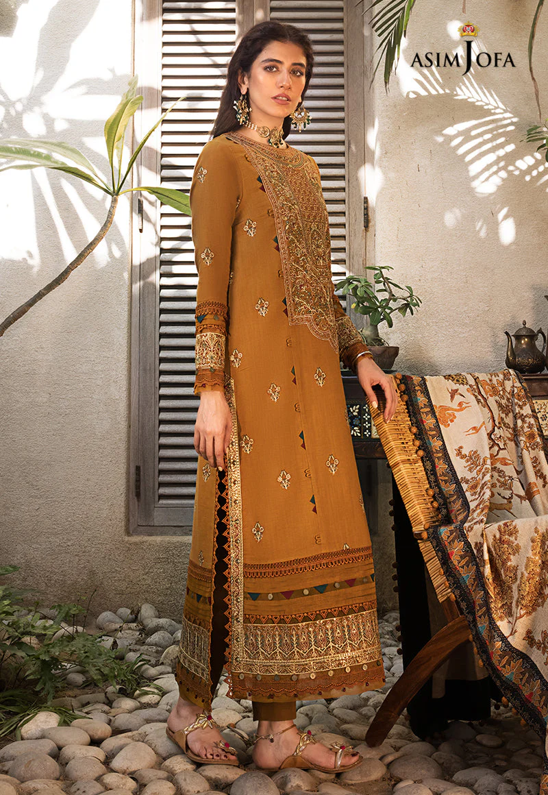 AJK-07 EMBROIDERED COTTON SLUB CROSSHATCH 3 PCS - Image 4