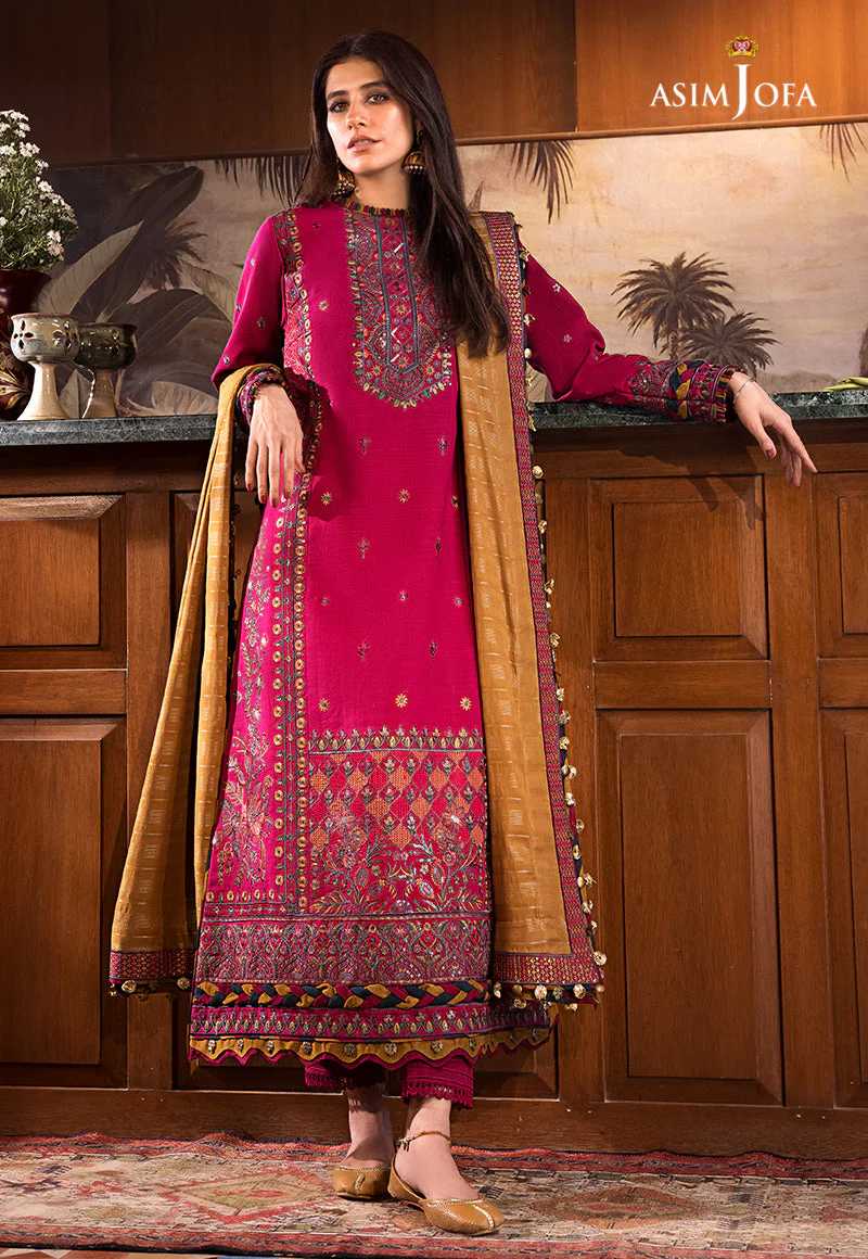 AJK-08 EMBROIDERED COTTON SLUB CROSSHATCH 3 PCS - Image 3