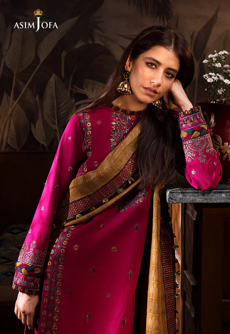 AJK-08 EMBROIDERED COTTON SLUB CROSSHATCH 3 PCS - Image 7