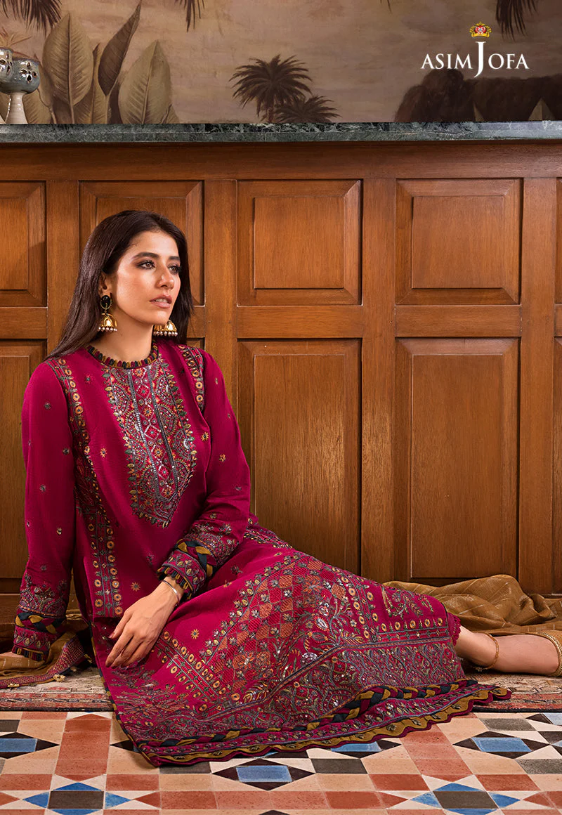 AJK-08 EMBROIDERED COTTON SLUB CROSSHATCH 3 PCS - Image 8