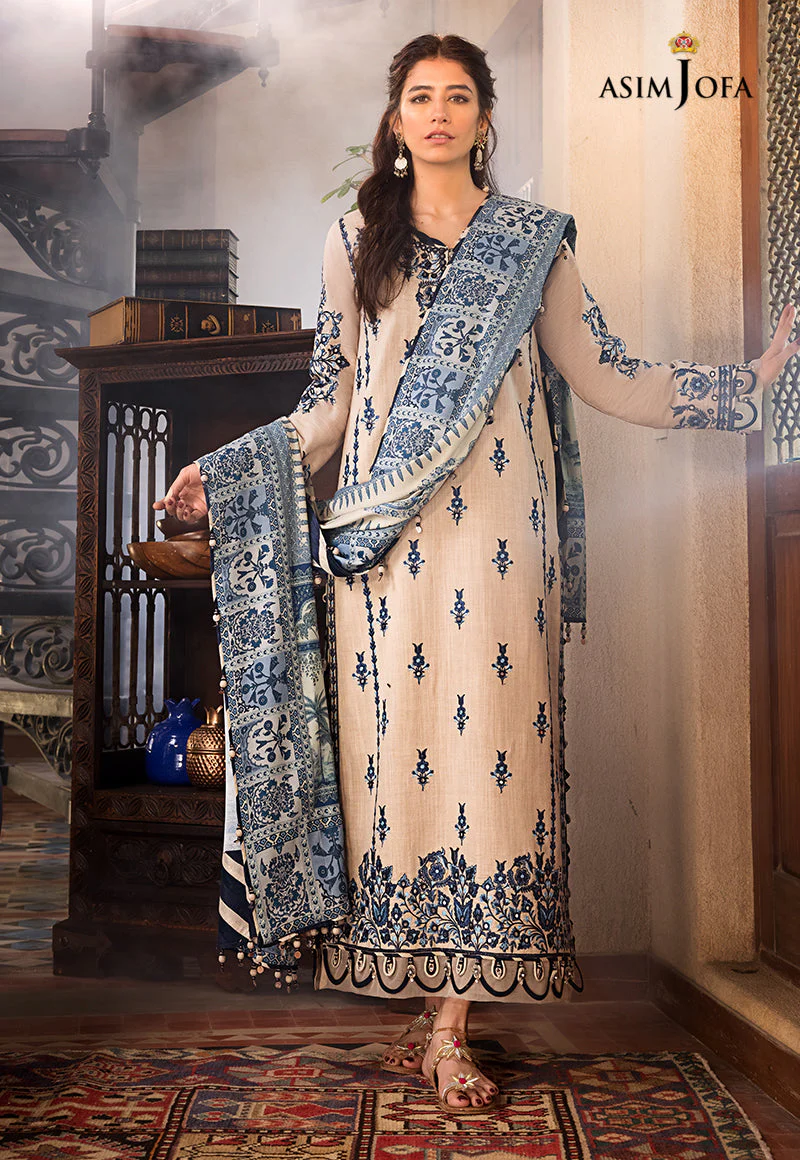 AJK-12 EMBROIDERED COTTON SLUB CROSSHATCH 3 PCS - Image 2
