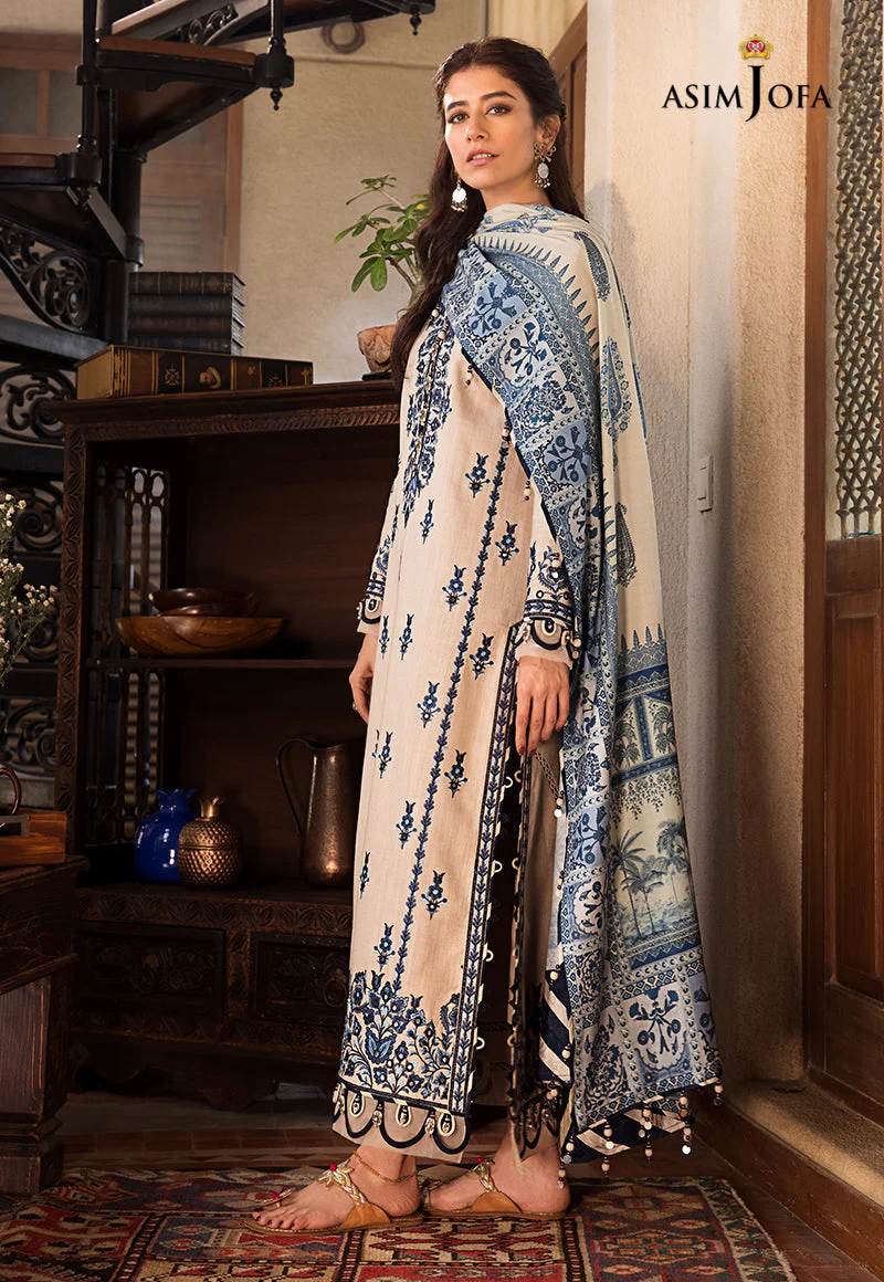 AJK-12 EMBROIDERED COTTON SLUB CROSSHATCH 3 PCS - Image 6