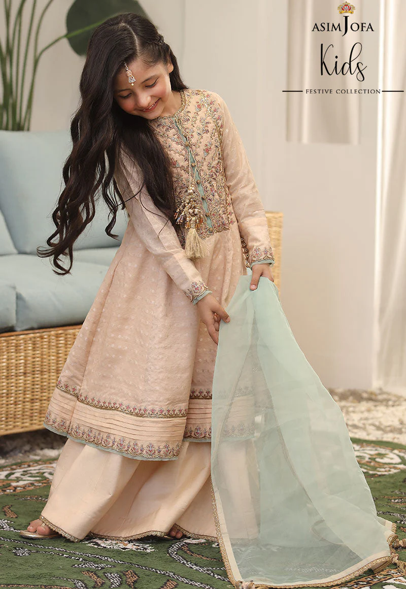 AJKF-02 EMBROIDERED ORGANZA 3 PCS - Image 6