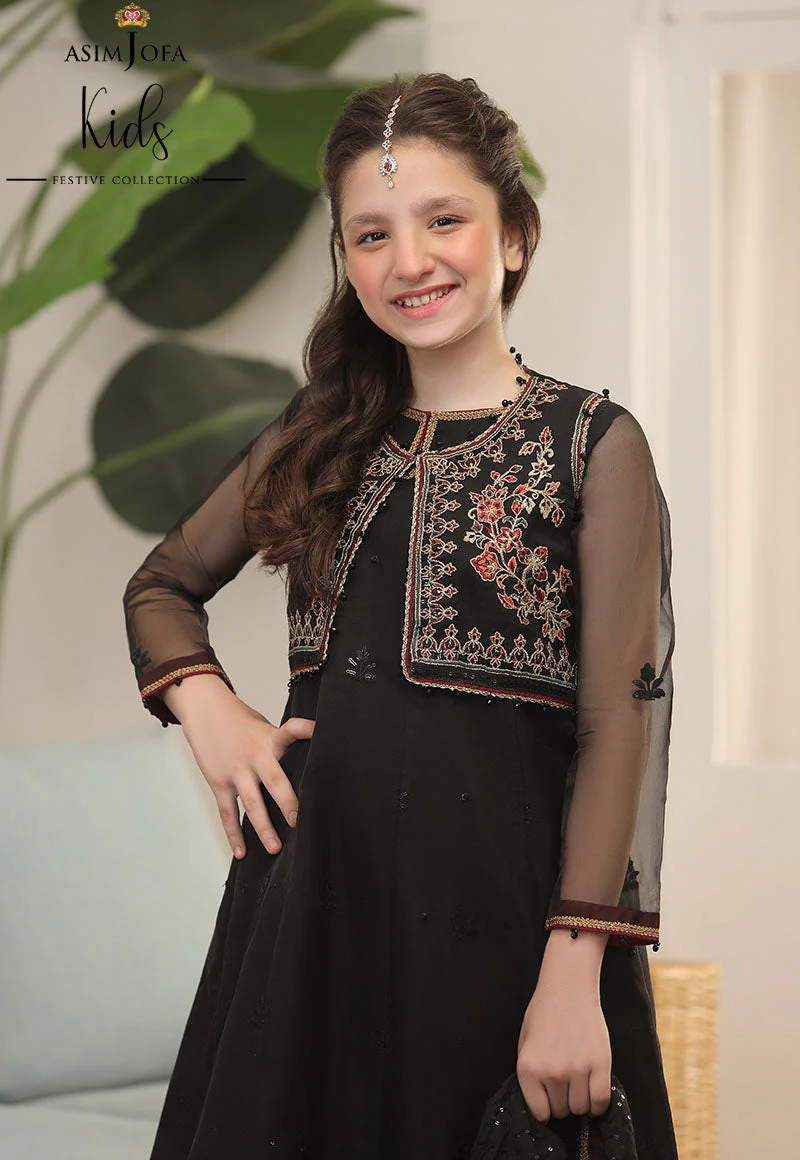 AJKFD-10 EMBROIDERED ORGANZA 2 PCS - Image 3