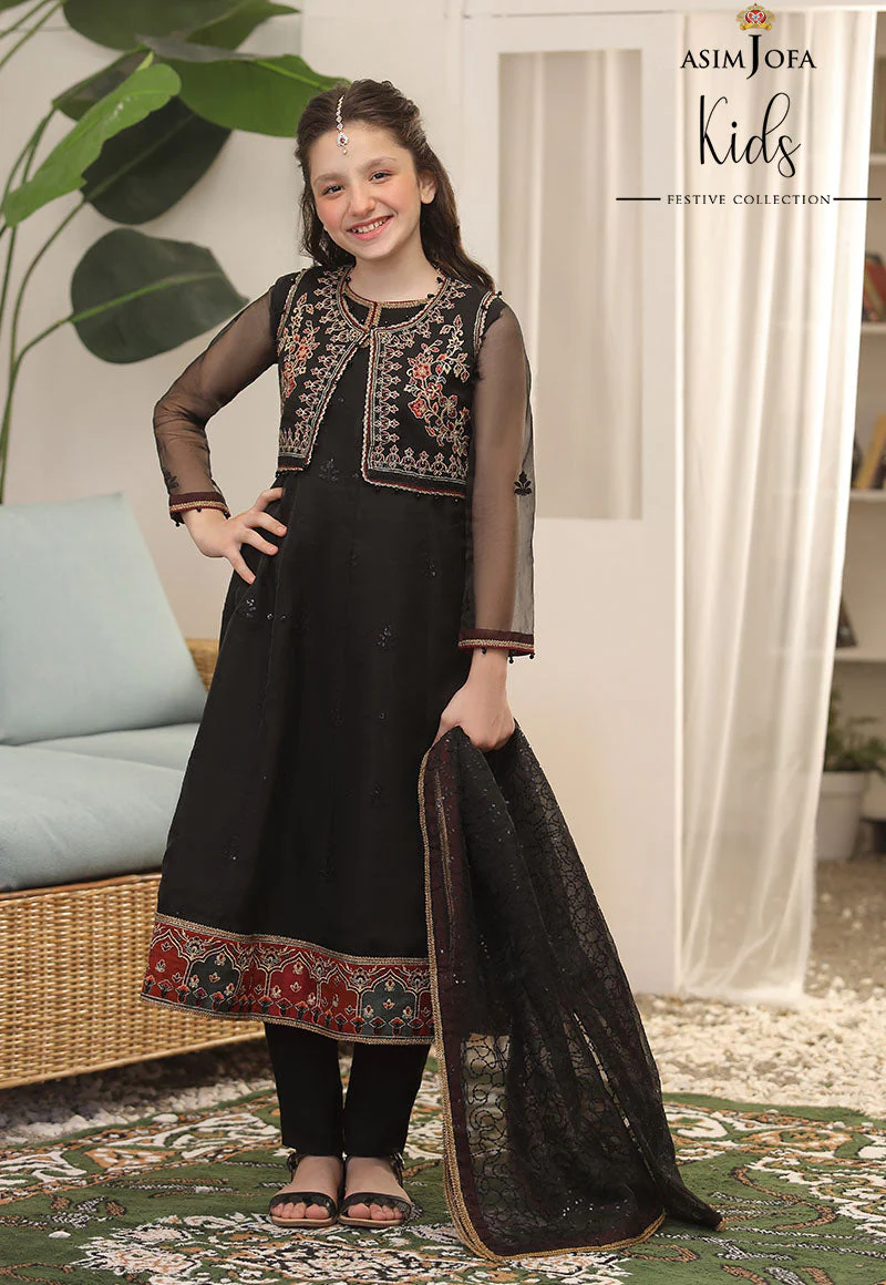 AJKFD-10 EMBROIDERED ORGANZA 2 PCS - Image 5