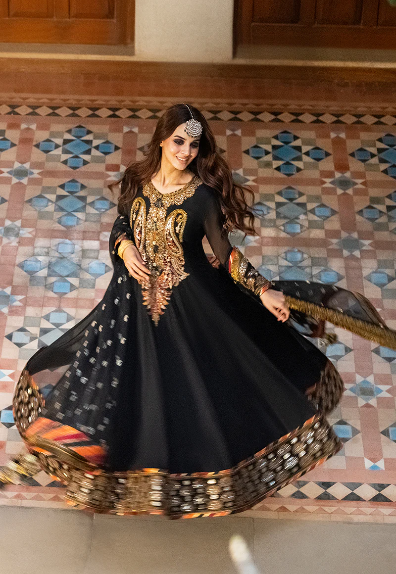 AJKM-01 EMBROIDERED CHIFFON 3 PCS - Image 5