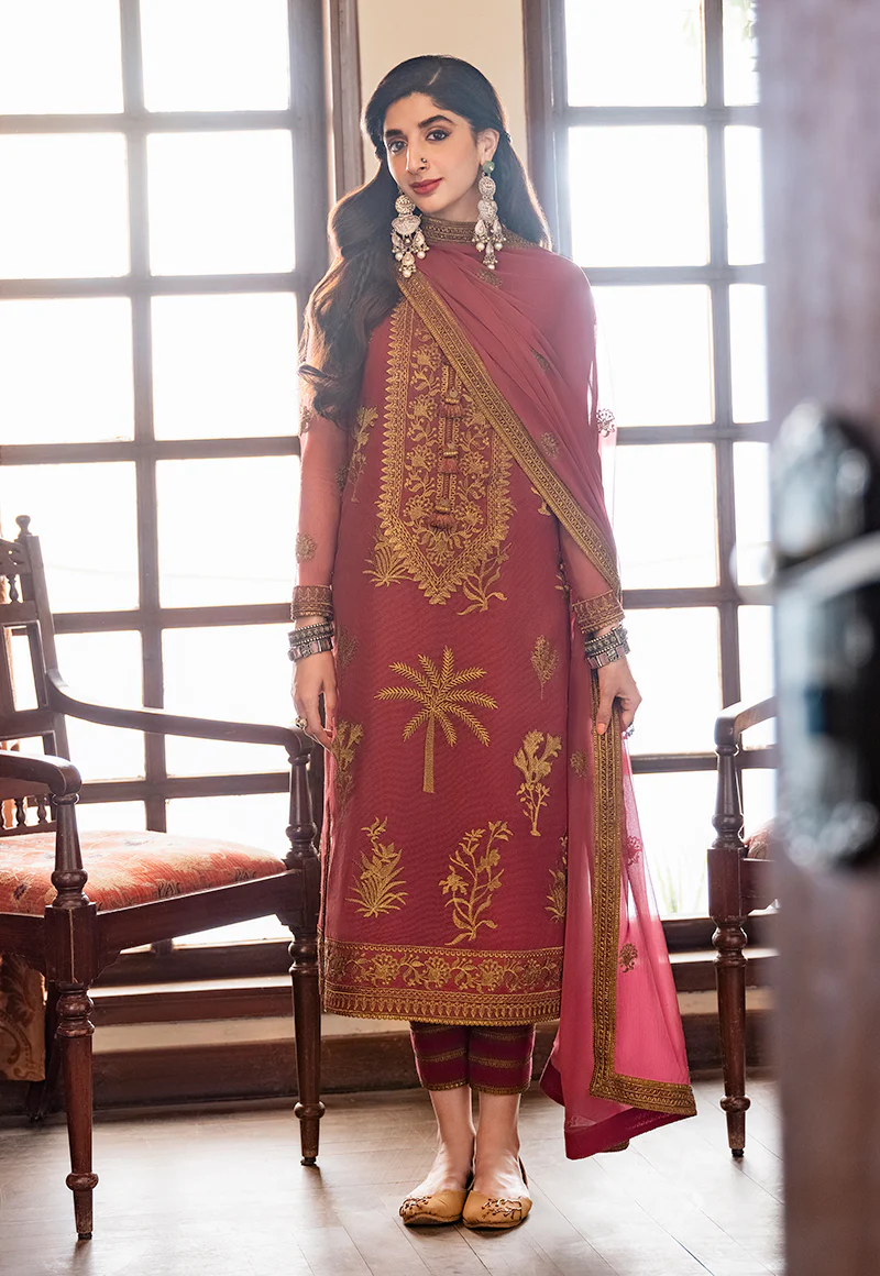 AJKM-06 EMBROIDERED ORGANZA NET 3 PCS - Image 4
