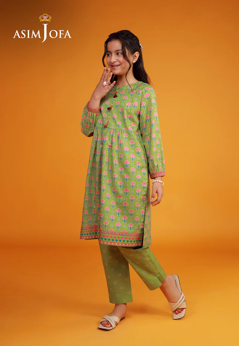 AJKP-04 STITCHED PRINTED CAMBRIC 2 PCS - Image 5