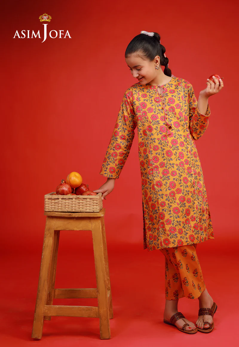 AJKP-09 STITCHED PRINTED CAMBRIC 2 PCS - Image 5
