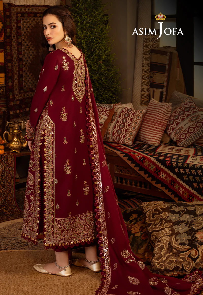AJKT-08 EMBROIDERED SELF TWILL 3 PCS - Image 2