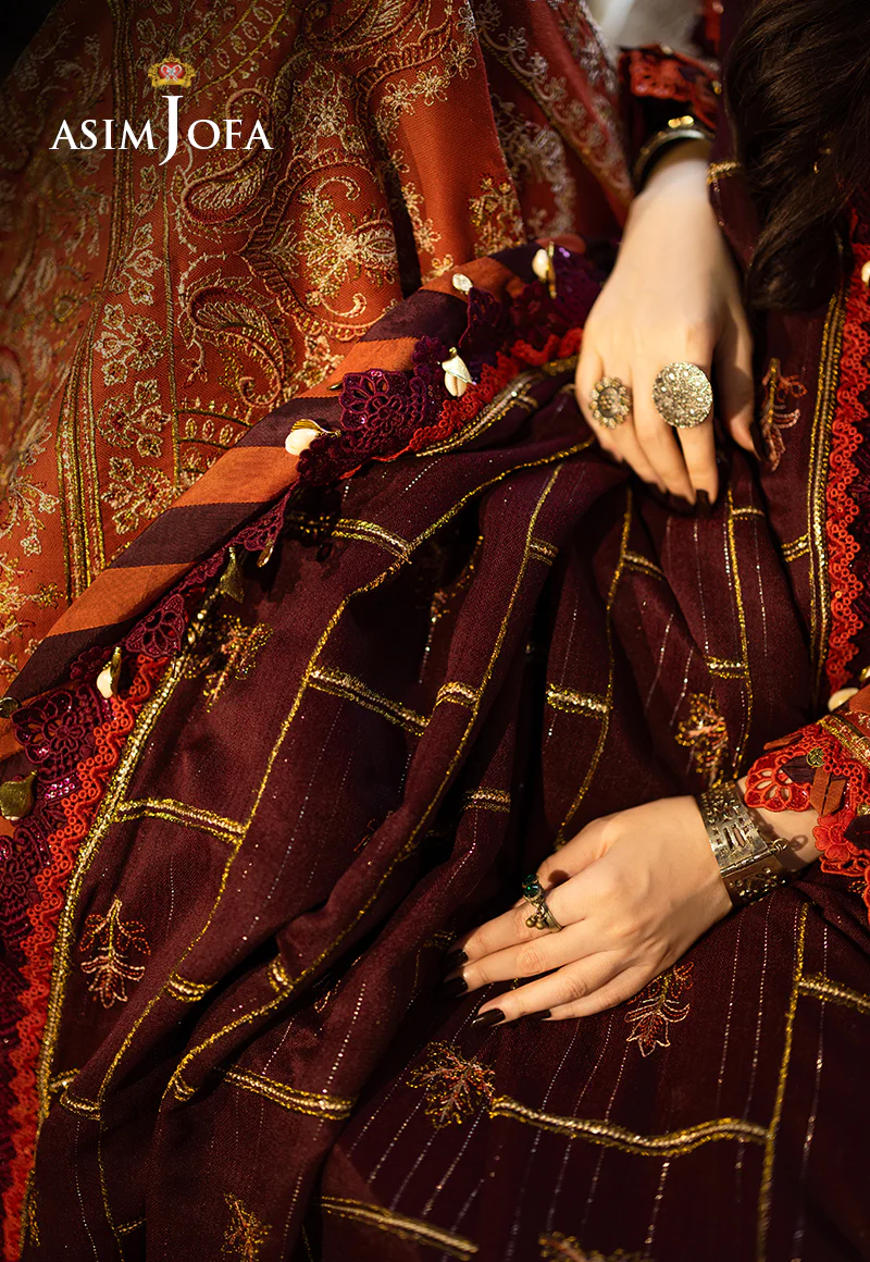AJKT-09 EMBROIDERED SELF TWILL 3 PCS - Image 7