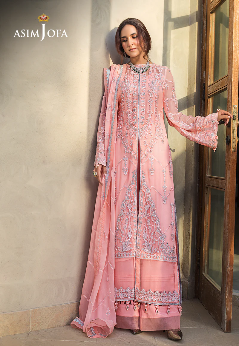 AJLE-08 EMBROIDERED CHIFFON 3 PCS - Image 4