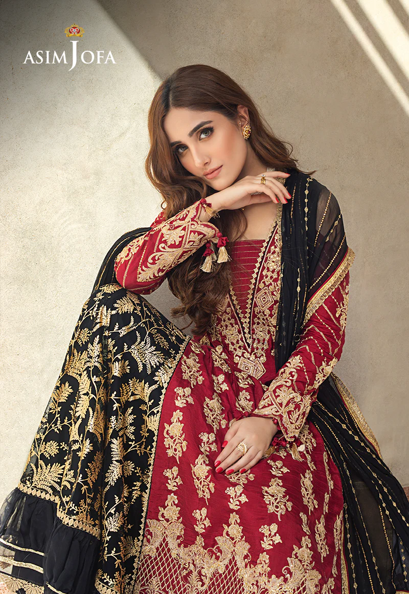 AJLE-11 EMBROIDERED SILK 3 PCS