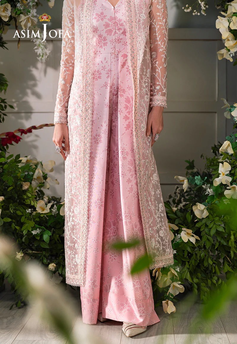 AJLFC-02 EMBROIDERED ORGANZA UNSTITCHED 2 PCS - Image 5