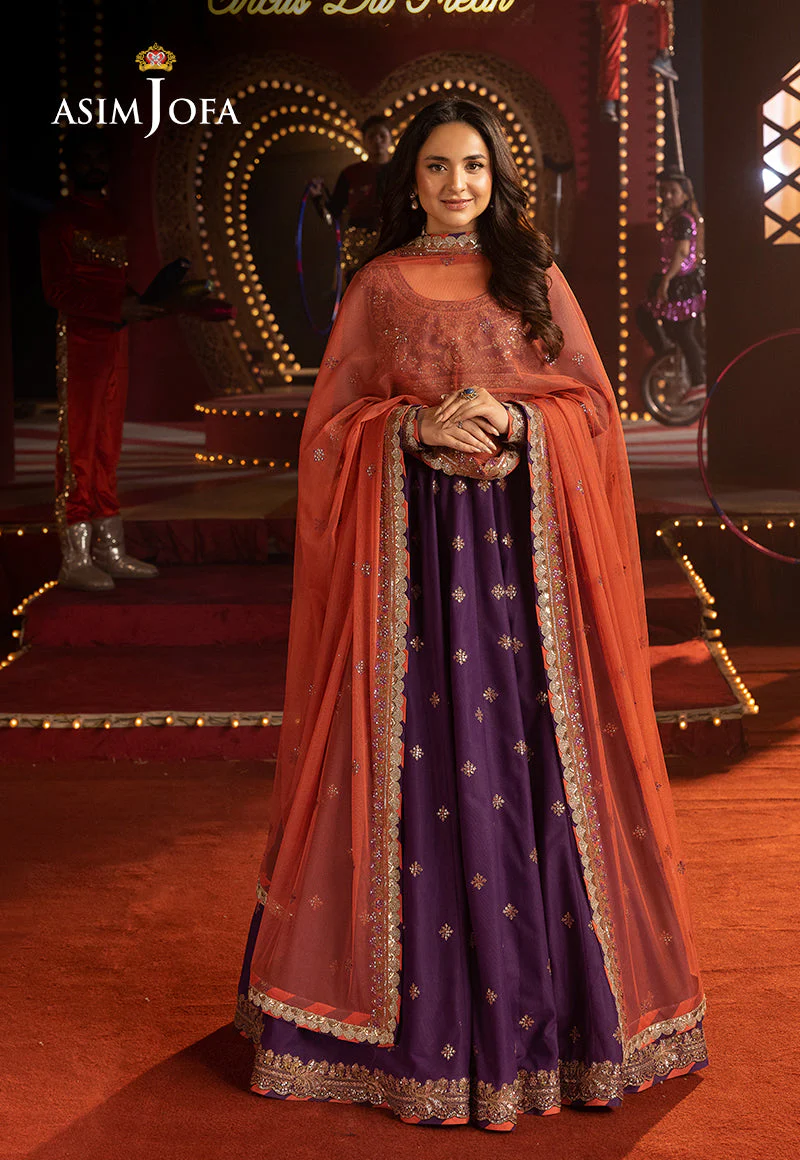 AJLFFD-01 Embroidered Net Stitched 3PCS