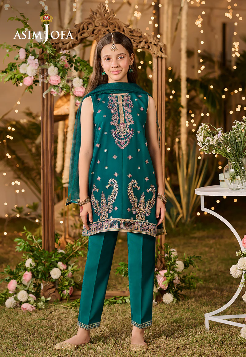 AJLK-01 EMBROIDERED POLY CHIFFON 3 PCS - Image 4
