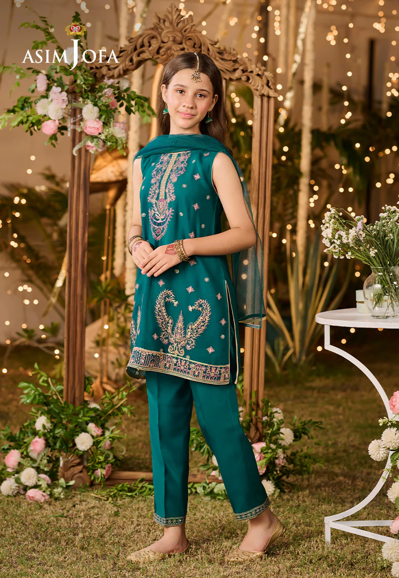 AJLK-01 EMBROIDERED POLY CHIFFON 3 PCS - Image 8