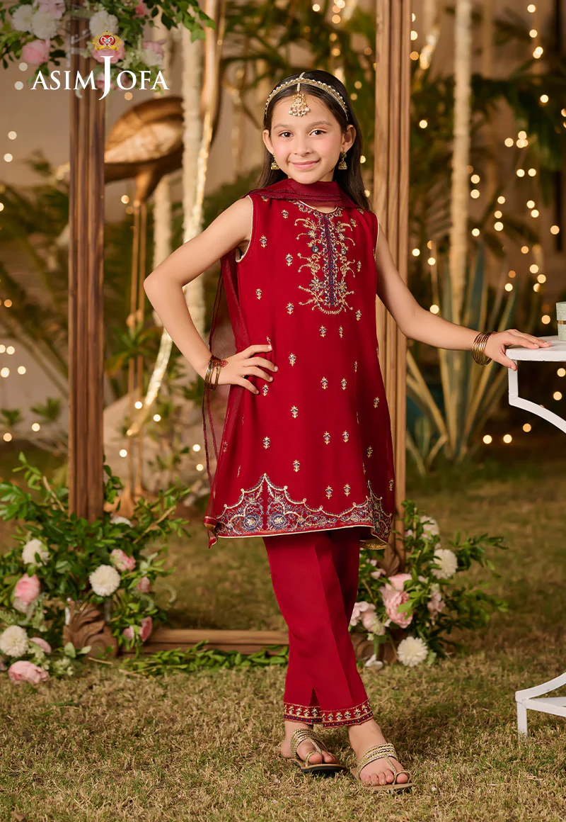 AJLK-07 EMBROIDERED POLY CHIFFON 3 PCS - Image 3
