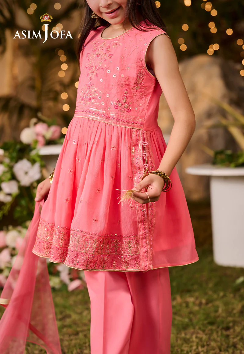AJLK-09 EMBROIDERED POLY CHIFFON 3 PCS - Image 9
