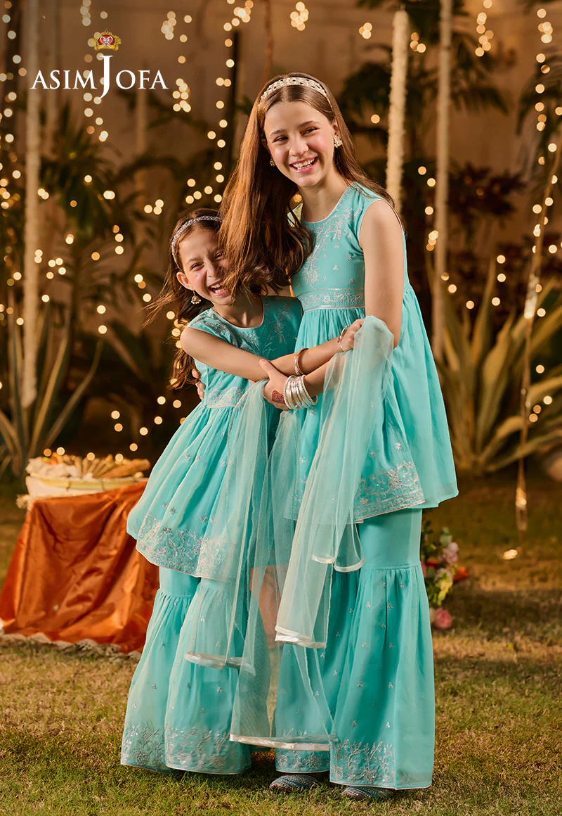 AJLK-10 EMBROIDERED POLY CHIFFON 3 PCS - Image 4