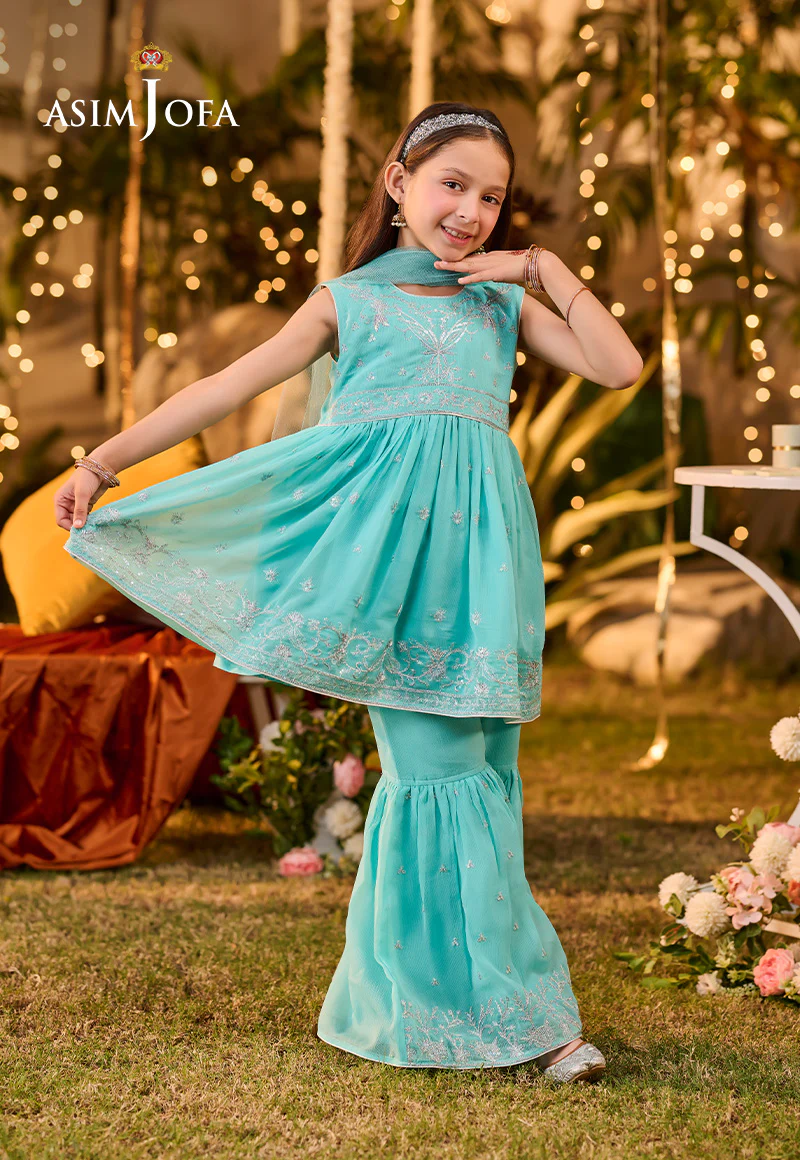 AJLK-10 EMBROIDERED POLY CHIFFON 3 PCS - Image 7