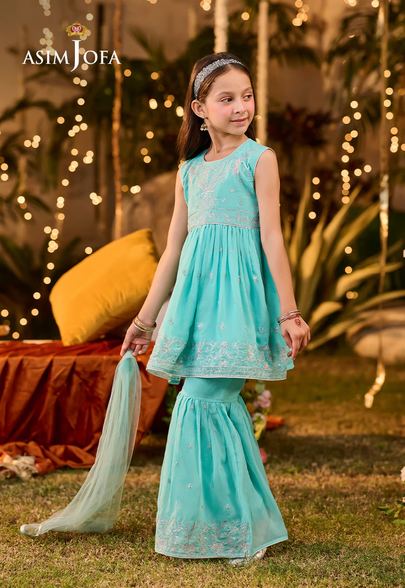 AJLK-10 EMBROIDERED POLY CHIFFON 3 PCS - Image 8