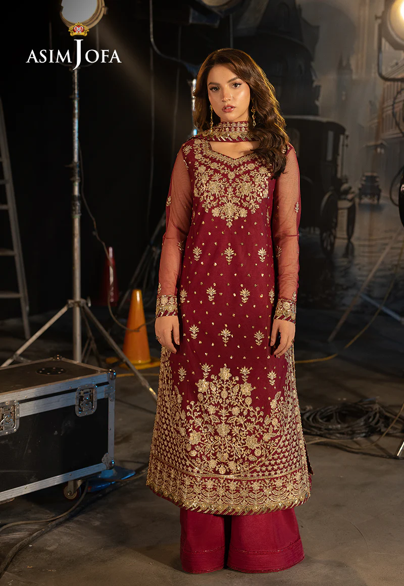 AJLLF-01 Embroidered Net 3 Pcs - Image 12