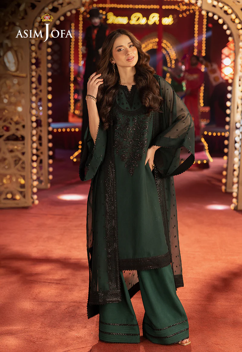 AJLLF-06 Embroidered Chiffon 2 Pcs - Image 4