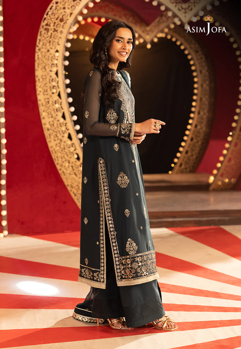 AJLLF-08 Embroidered Chiffon 3 Pcs - Image 7