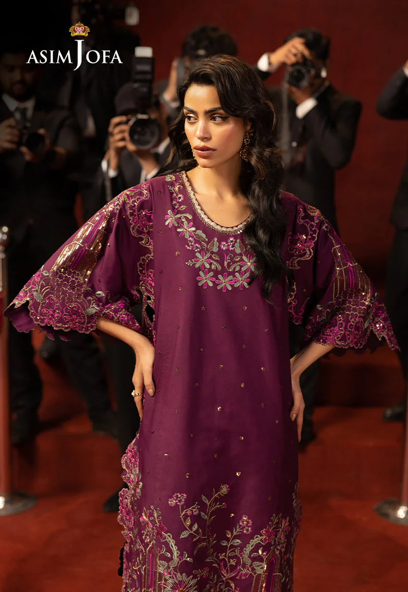 AJLLFD-09 Embroidered Lawn Silk Stitched 2 PCS - Image 5