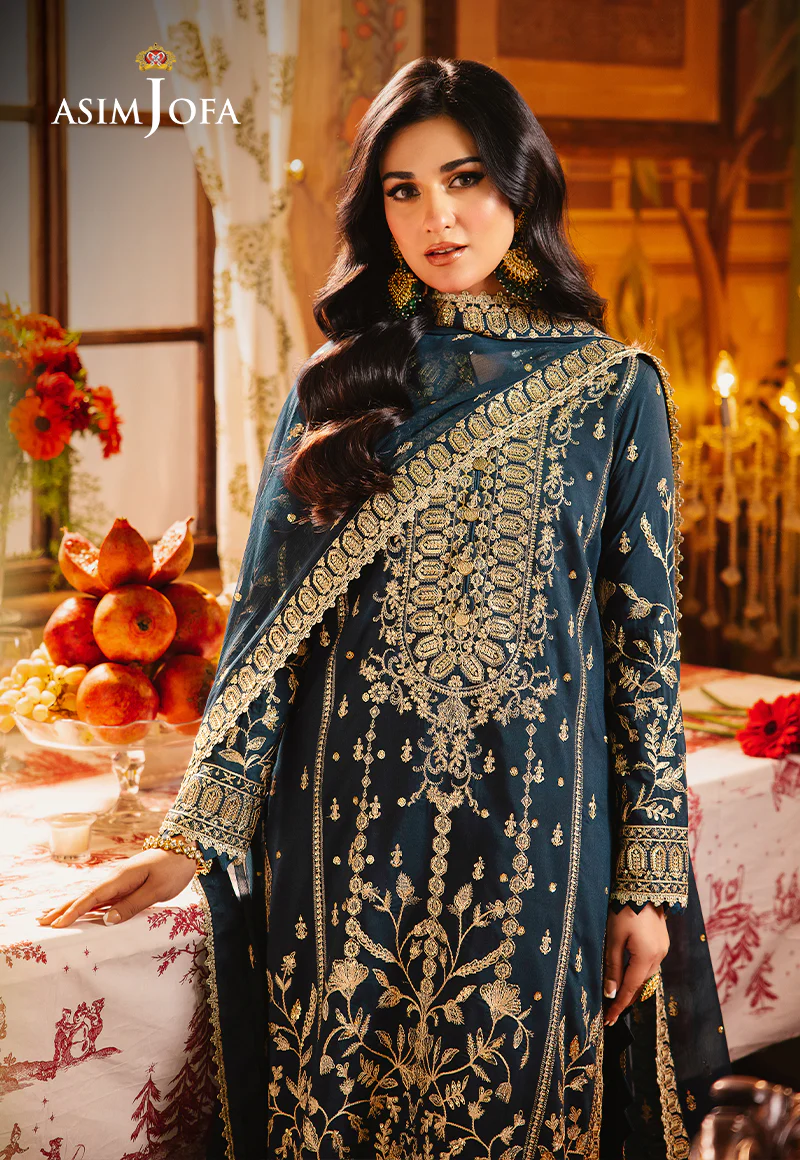 AJLP-07 EMBROIDERED TWISTED LAWN 3PCS - Image 8