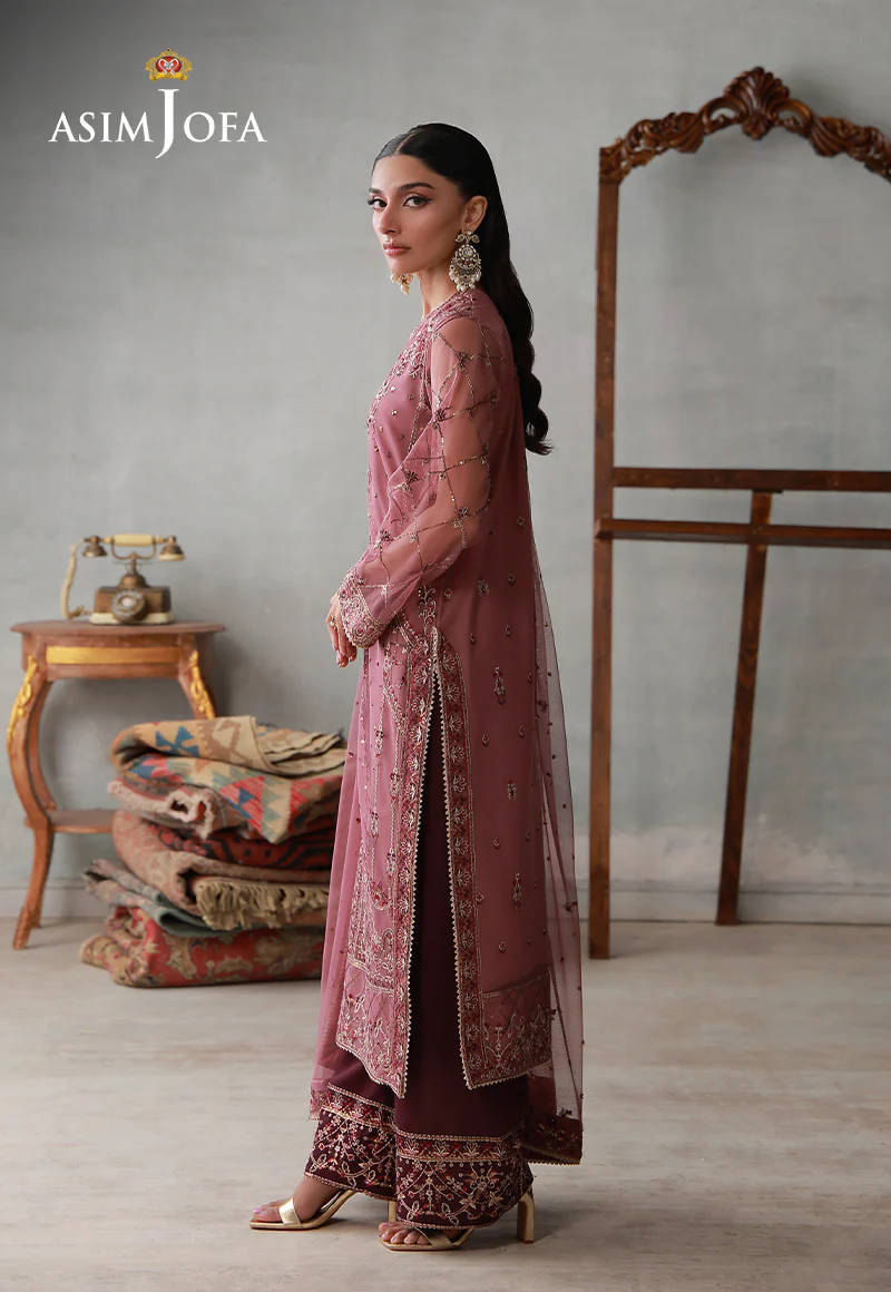 AJLPN-03 Embroidered Poly Net Stitched 3pcs - Image 4