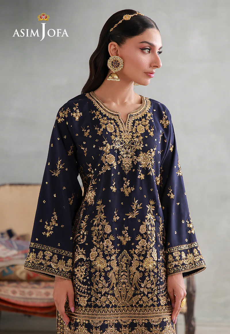 AJLPN-04 Embroidered Poly Silk Stitched 2pcs - Image 3