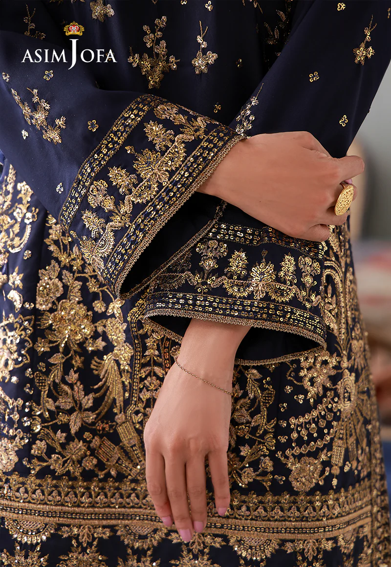 AJLPN-04 Embroidered Poly Silk Stitched 2pcs - Image 8