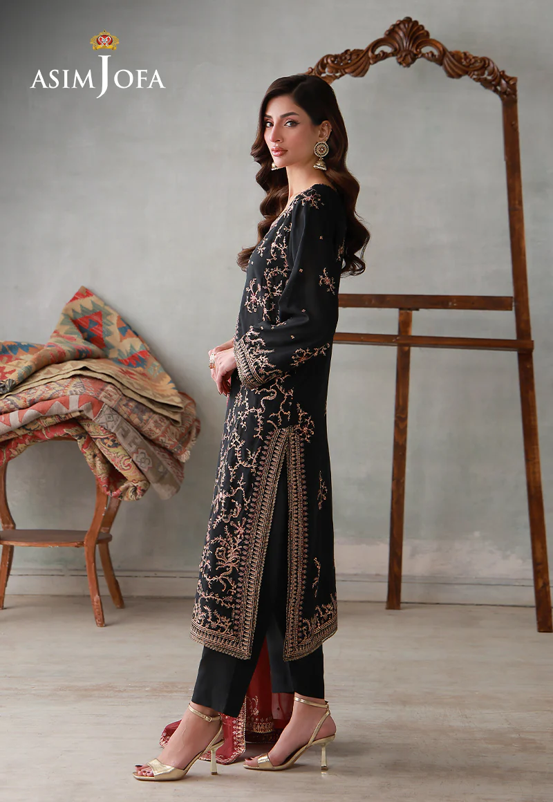 AJLPN-06 Embroidered Poly Silk Stitched 3pcs - Image 3