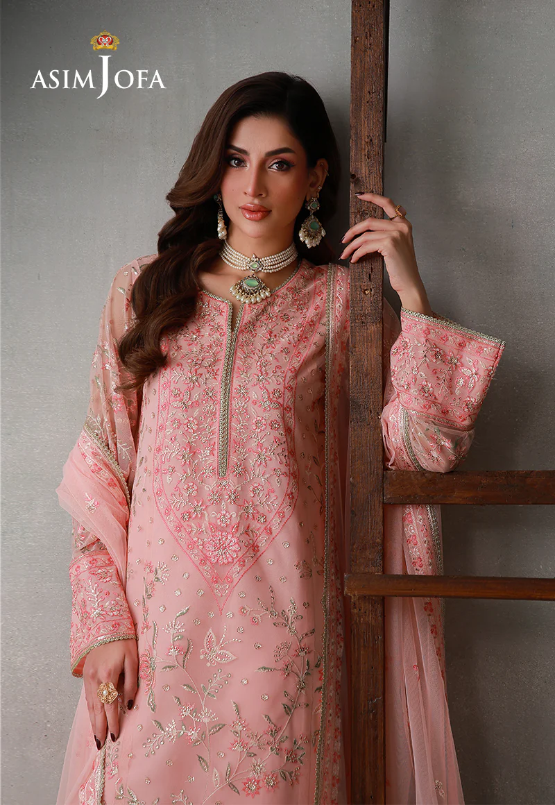 AJLPN-07 Embroidered Poly Net Stitched 3pcs - Image 5