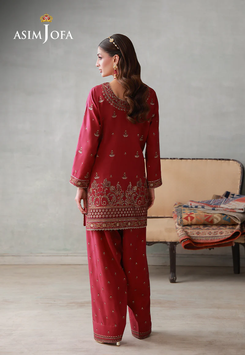 AJLPN-09 Embroidered Poly Silk Stitched 2pcs - Image 5