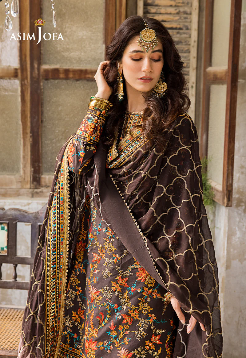 AJLR-01 DESIGNERS STITCHED EMBROIDERED LAWN 3 PCS - Image 11