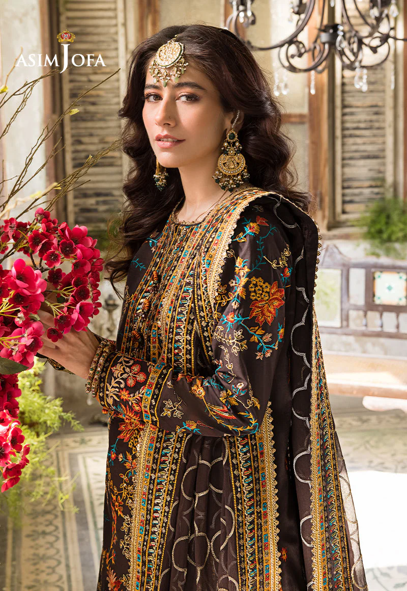 AJLR-01 DESIGNERS STITCHED EMBROIDERED LAWN 3 PCS - Image 12
