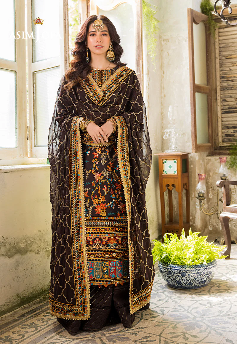 AJLR-01 DESIGNERS STITCHED EMBROIDERED LAWN 3 PCS - Image 5