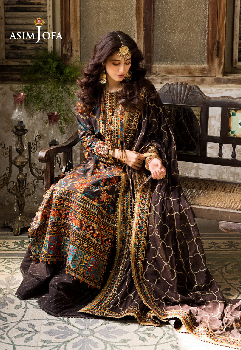 AJLR-01 DESIGNERS STITCHED EMBROIDERED LAWN 3 PCS - Image 6
