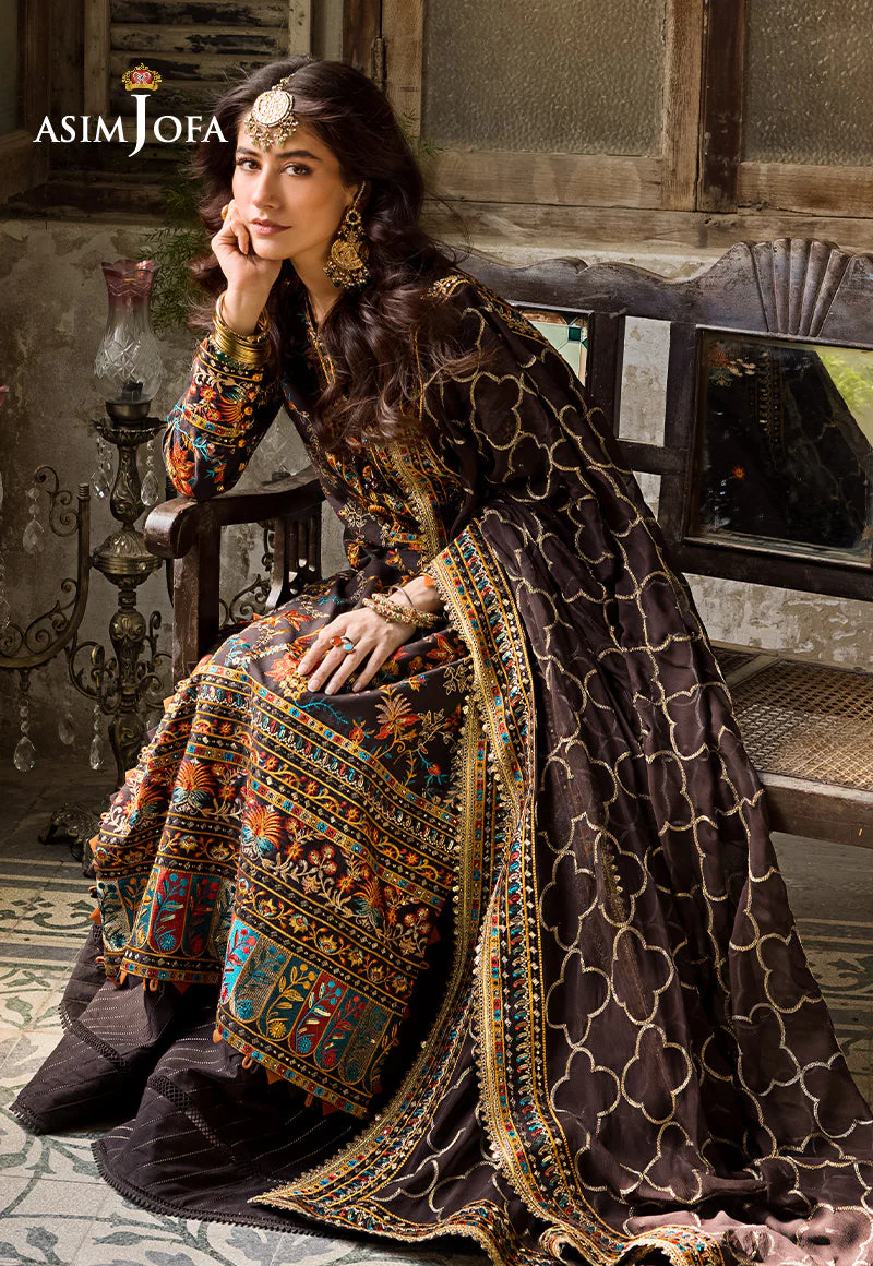 AJLR-01 DESIGNERS STITCHED EMBROIDERED LAWN 3 PCS - Image 9