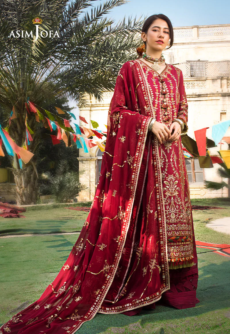 AJLR-04 DESIGNERS STITCHED EMBROIDERED LAWN 3 PCS - Image 4