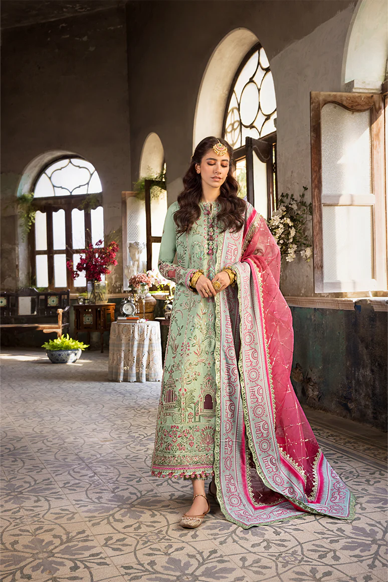 AJLR-10 EMBROIDERED LAWN 3 PCS - Image 6