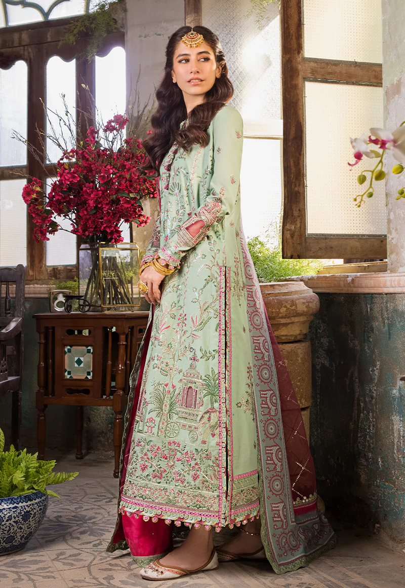AJLR-10 EMBROIDERED LAWN 3 PCS - Image 7