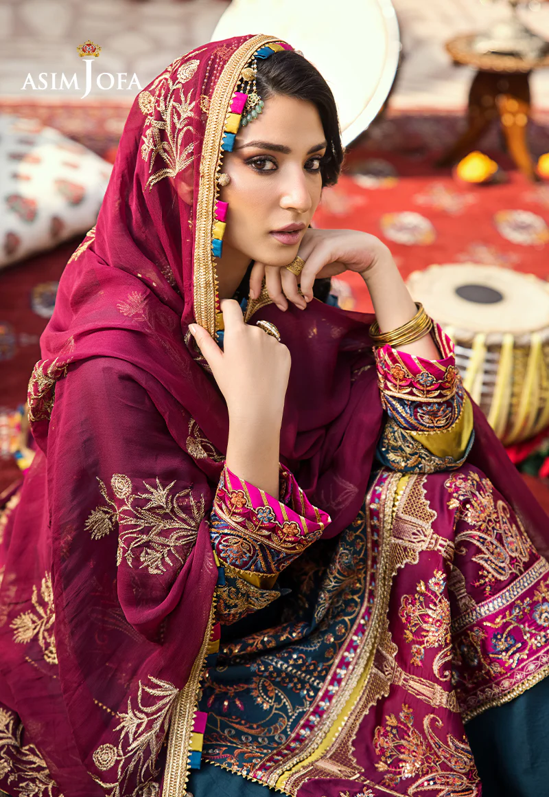 AJLR-12 EMBROIDERED LAWN 3 PCS - Image 6