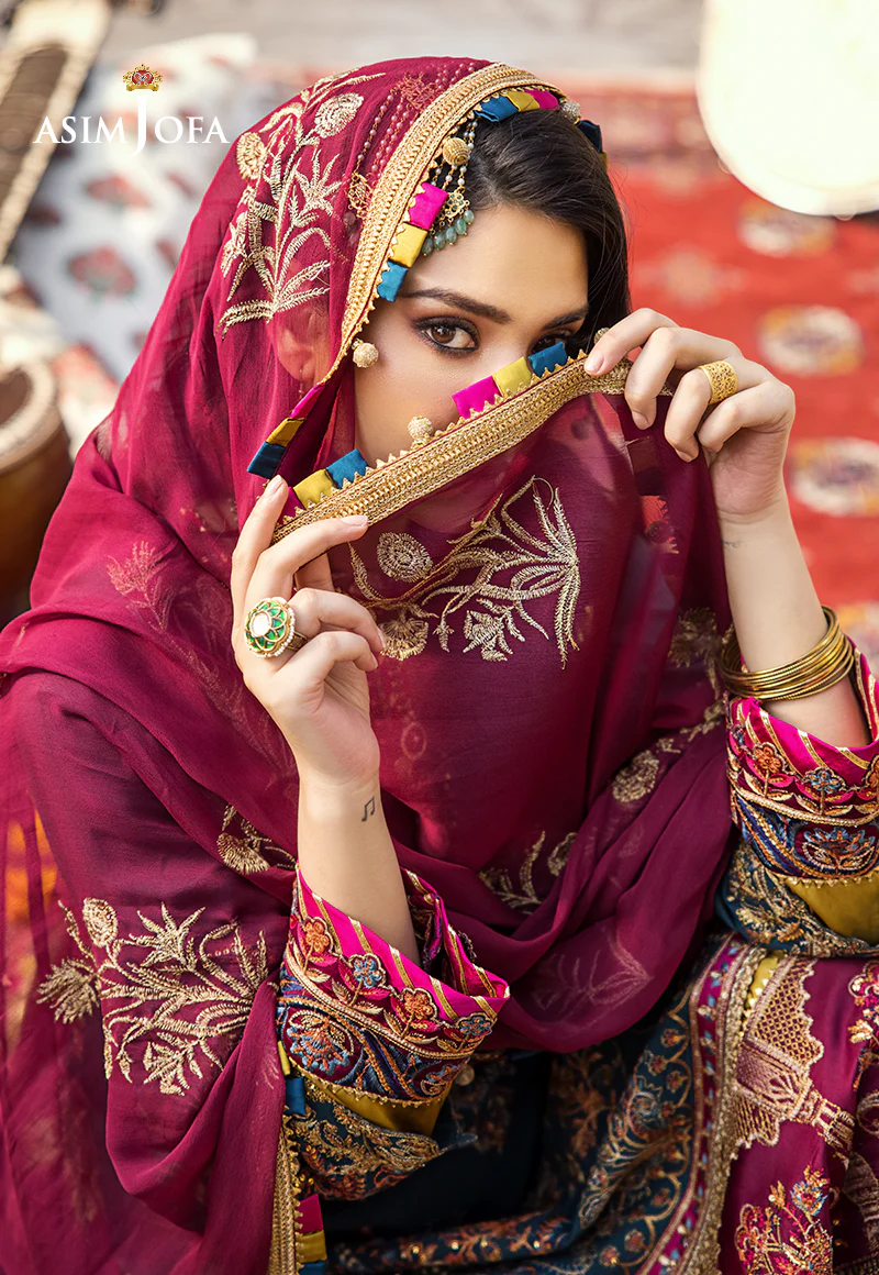 AJLR-12 EMBROIDERED LAWN 3 PCS - Image 7